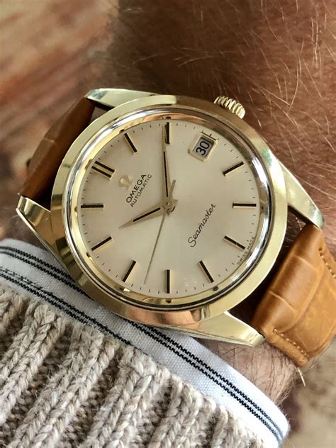 omega seamaster gold capped|omega seamaster gold vintage.